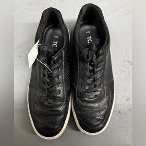 Black Men's Leather Sneakers